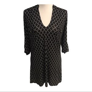 Tbags Los Angeles Diamond Print Dress